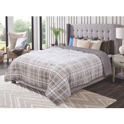 Kipper Κουβερτοπάπλωμα Υπέρδιπλο 220x240 Hector 2049-2 Blue