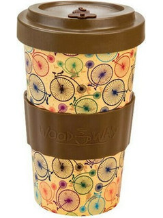 Well Ποτήρι Bamboo με Καπάκι Bicycles 500ml