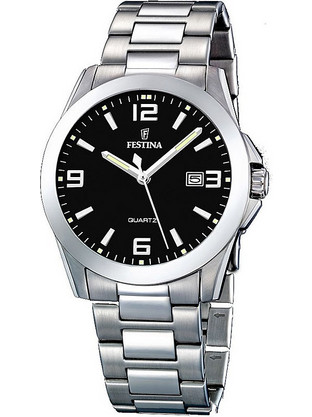 Festina Ανδρικό Ρολόι με Ασημί Μεταλλικό Μπρασελέ F16376/4