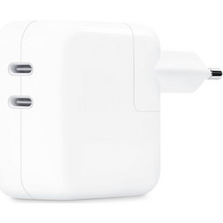 Apple Dual Φορτιστής Χωρίς Καλώδιο με 2 Θύρες USB-C 35W White
