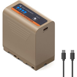 K&F Concept NP-F970 10500mAh Battery With Type-C Fast Charging and USB-A, Compatible with Sony (KF28.0036)