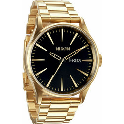 Nixon Sentry SS Ανδρικό Ρολόι με Χρυσό Μεταλλικό Μπρασελέ A356-510-00