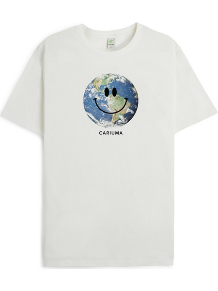 CARIUMA SMILLING EARTH T-SHIRT OFF WHITE