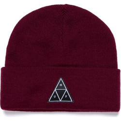 HUF ESSENTIALS TRIPLE TRIANGLE CUFF BEANIE WINE