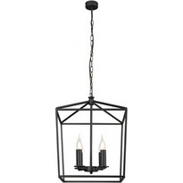 Luma Κρεμαστό Φωτιστικό Οροφής E14 Μαύρο 100-01367-20-black