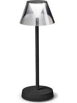 Ideal Lux 286716 Πορτατίφ Αφής LED με Μπαταρία Μαύρο Φ12.5xΥ34.5cm