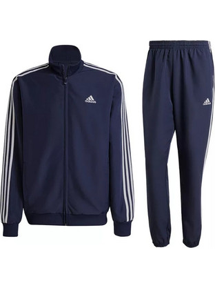 Adidas 3-Stripes Ανδρικό Σετ Φόρμας με Λάστιχο Navy Μπλε IY6656