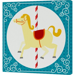 Καμβάς HappyFriday Mr Fox Nanny Πολύχρωμο 27 x 27 cm