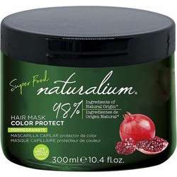 Naturalium Super Food Pomegrande Μάσκα Μαλλιών για Προστασία Χρώματος & Επανόρθωση για Βαμμένα Μαλλιά 300ml