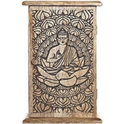 Ντουλάπα για κλειδιά DKD Home Decor Καφέ Σκούρο καφέ 18 x 7,5 x 28 cm