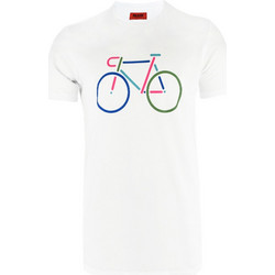 Μπλούζα John Frank JFTLW04 Bike John Frank Λευκό