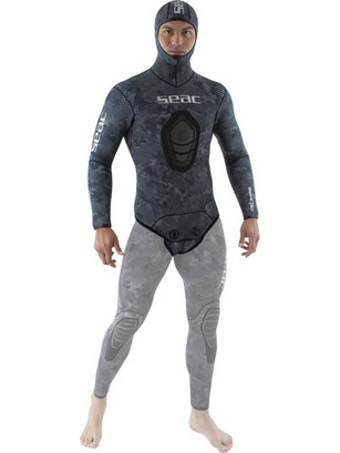 Seac Sub Snake Camo Σακάκι Κατάδυσης Neoprene με Επιστήθιο για Ψαροντούφεκο 5mm