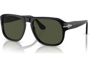 Persol PO3310S 95/31 Γυαλιά Ηλίου Aviator Κοκάλινα Μαύρα με Μαύρο Polarized Φακό