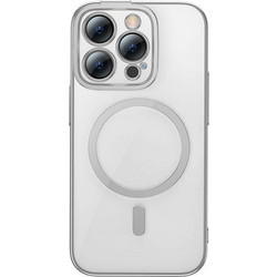 Baseus Back Cover Πλαστικό Σετ με Τζαμάκι Ασημί (iPhone 14 Pro)