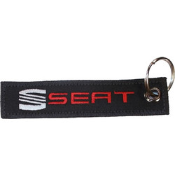 Υφασμάτινο μπρελόκ SEAT με κέντημα FLAT