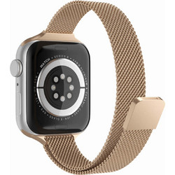Techsuit Watchband W034 Λουράκι Μεταλλικό Gold (Apple Watch 42 / 44 / 45 / 49 mm)