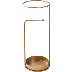 Ομπρελοθήκη 247HFM1221 22x22x60cm Gold Aberto Design Μέταλλο