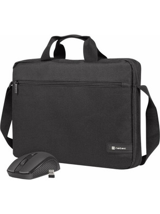 Natec Wallaroo 2 Τσάντα Laptop Ώμου 15.6" Black