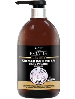 Evialia Baby Powder Κρεμώδες Αφρόλουτρο 500ml