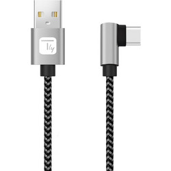 TECHLY ICOC MU2AC9-005-AL USB A Male 2.0 / USB-C(TM) Male Angled Cable 3A 0.5 m Aluminum