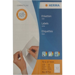 Ετικέτες Herma CompactLine Α5 70x37mm 10φύλλα No. 8751