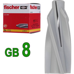 FISCHER GB8 Βύσμα για Πορομπετό / Ελαφρομπετό / Ytong (1 τεμ)