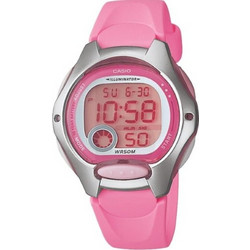 Casio Γυναικείο Ρολόι Χρονογράφος με Ροζ Καουτσούκ Λουράκι LW-200-4BVEF