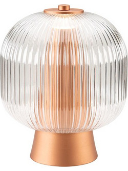100-01385-01-copper Μοντέρνα Φωτιστικά Μίνιμαλ - Επιτραπάζια - Table Light Diameter 20 cm Height 35 cm Cable 150 cm 01385-01 Aluminium 5W LED 3000K, 40 Lm 01385 Copper