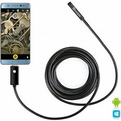 Αδιάβροχη ενδοσκοπική κάμερα με 6 LED usb με 5 μετρα καλώδιο για Android/PC