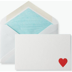 Σετ Φάκελοι Αλληλογραφίας και Κάρτες Smythson Heart Correspondence Cards
