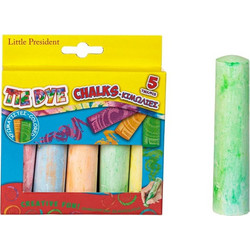Κιμωλίες Χρωματιστές Χοντρές Tie Dye 11cm Little President - 5 τμχ