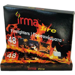 Προσάναμμα άσπρο κηροζίνης Irma fire 48 κύβοι