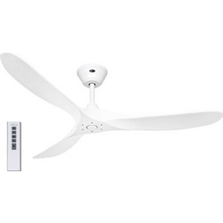 CasaFan Eco Genuino 152 WE-WE Ανεμιστήρας Οροφής 152cm 14W με Τηλεχειριστήριο Λευκός