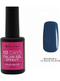 Bioshev 10 Days Color Gel Effect 205 Gloss Βερνίκι Νυχιών Μακράς Διαρκείας 11ml