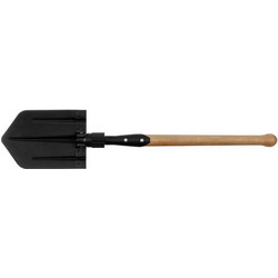 MFH NVA Folding Shovel w/ Wooden Handle
