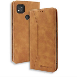 Bodycell Pu Book Case Brown (Xiaomi Redmi 10A)