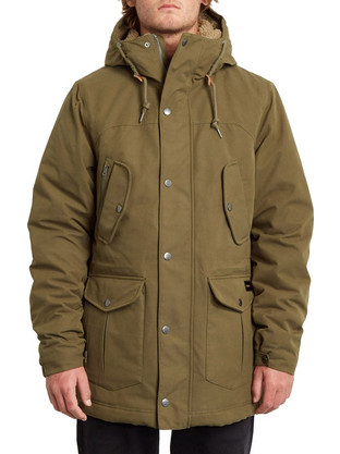 Volcom Starget 5K Ανδρικό Μπουφάν Χειμωνιάτικο Παρκά Χακί A1732012