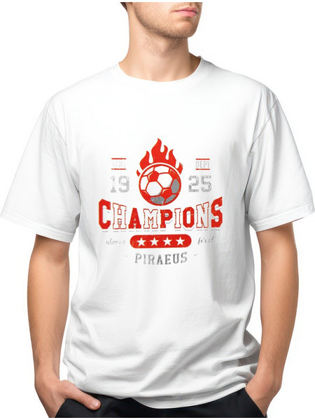 Ανδρικό T-Shirt Σχέδιο Champions - 6156