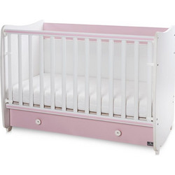 Lorelli Dream Πολυμορφική Κούνια για Στρώμα 60x120cm White Orchid Pink