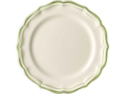Πιάτα Γλυκού Σετ 4 Τεμαχίων Filet Green Faience Gien (23.2 cm)