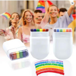 LGBT-colored crayons