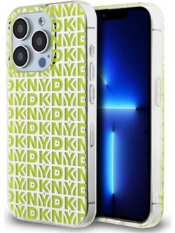 DKNY TPU Repeat Pattern Case Θήκη Σιλικόνης για iPhone 15 Pro Max Κίτρινο