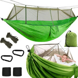 Αιώρα με Κουνουπιέρα Διπλή 250x140 cm έως 150 kg Πράσινη