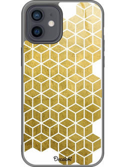 Gold Cubes Θήκη Κινητού Σχέδιο 50038 - iPhone, iPhone 12 Pro, Groove Case