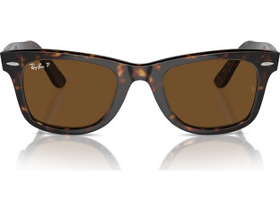 Ray-Ban RB2140 902/57 Ανδρικά Γυαλιά Ηλίου Τετράγωνα Κοκάλινα Ταρταρούγα με Καφέ Polarized Φακό