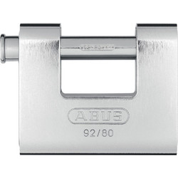 Abus 92/65 Monobloc Λουκέτο Πείρου (Τάκος) Ορειχάλκινος Με Ατσάλινο Πείρο & Επένδυση Ατσάλι 80mm