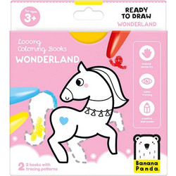 Βιβλίο Ζωγραφικής Long Coloring Books - Ready To Draw Wonderland 3+ ετών