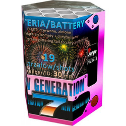 JORGE FIREWORKS ΠΑΚΕΤΟ ΕΝΑΕΡΙΩΝ ΠΥΡΟΤΕΧΝΗΜΑΤΩΝ 19 ΒΟΛΩΝ NEW GENERATION JW34