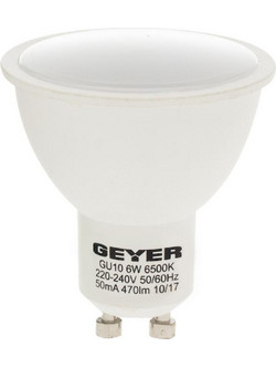 GEYER ΛΑΜΠΑ ΣΠΟΤ LED GU10 5W ΚΙΤΡΙΝΟ 470LM LHGW6E