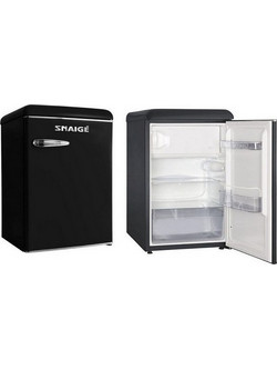 Snaige R13SM Retro Ψυγείο Mini Bar 109lt Υ88.5xΠ60xΒ56cm Μαύρο